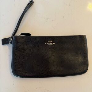 Coach Black Wristlet